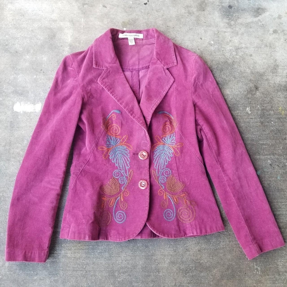 Vintage Diane von Furstenberg embroidered blazer